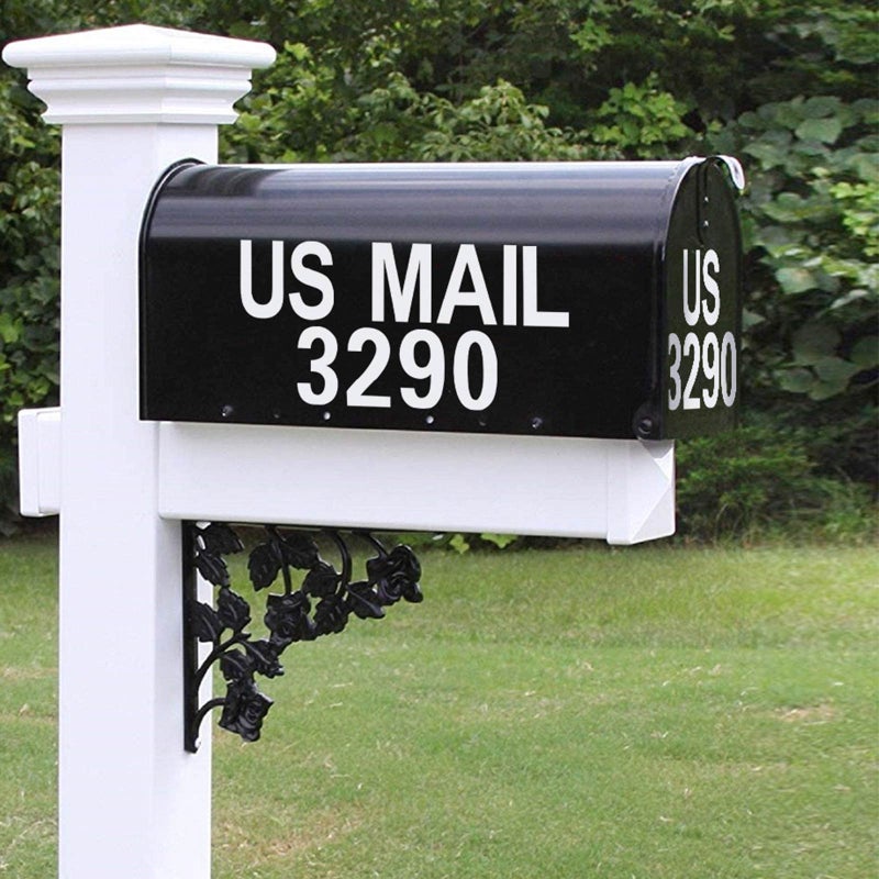 Seloom 148 PCS 2"" Reflective Mailbox Numbers Stickers for Outside White Numbers and Letters Stickers Address Numbers for Mailbox Self Adhesive Vinyl Waterproof Mailbox House Decals for Door Cars Home - Image 1
